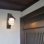 玄関の照明取替後