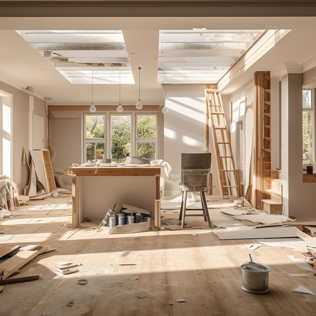 リフォーム中の写真